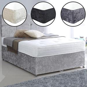 Funda Elástica para Base de <span class=keywords><strong>Cama</strong></span> Diván, Cubre Colchón de Terciopelo Arrugado, Fácil de Ajustar - Product Image 3