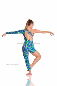 Azul verde <span class=keywords><strong>maillot</strong></span> traje <span class=keywords><strong>de</strong></span> la danza contemporánea - Product Image 2