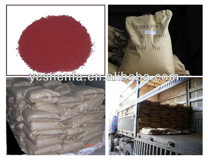 HS КОД 29212190 EDDHA Fe 6% производство удобрений высокого качества и по лучшей цене в Yichang China