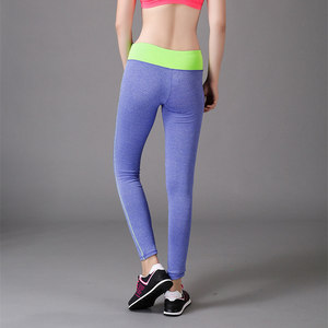 กางเกงโยคะสปอร์ตบล็อกสีแซ็กซี่เกิร์ลรัดรูป - Product Image 2