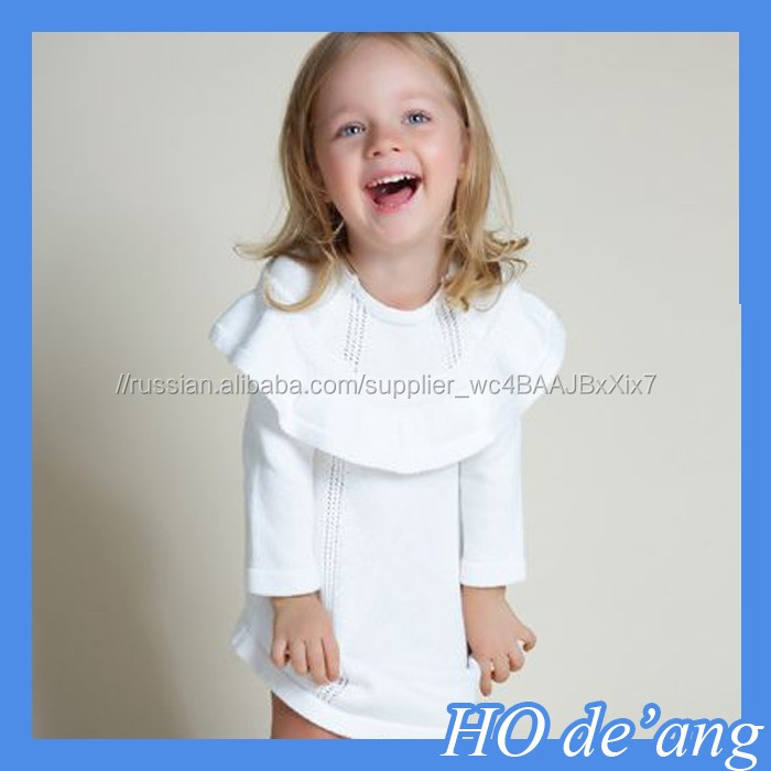 HOGIFT флаттера платье детские хлопчатобумажные платья дизайн очаровательные девушки летом хлопок платье