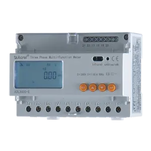 ADL3000-E/C 3*220/380 V 20 (80) bir modbus kwh güç enerji ölçer/ile üç fazlı din raylı enerji ölçer rs485 modbus