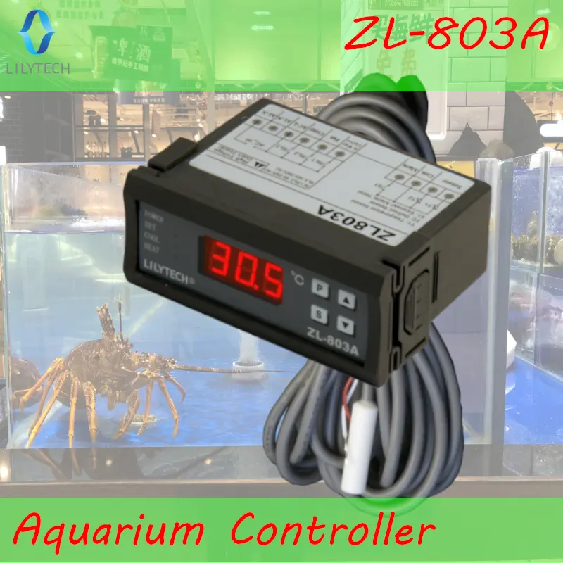 ZL-803A, Aquarium Fish Pool Tank Seafood machine temperature controller,thermostat,Water chiller temperature controller,Lilytech