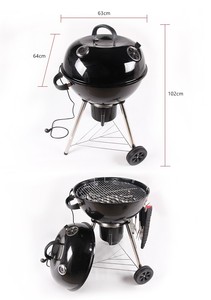 Indoor Household Barbecue Grill <strong>Bbq</strong> Electric and <strong>Charcoal</strong> Barbeque <strong>Kettle</strong> Grill - Product Image 3