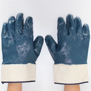 Glove nitrile rugged full Fist Musketeer Hycron type with Points - Product Image 2