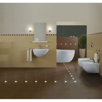 Éclairage LED encastré au sol 1W AC/DC12V DC24V, étanche IP67 pour salle de bain, douche, sol