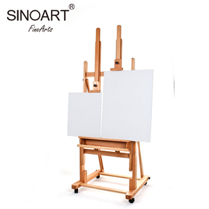 Matériau métallique De Fer Artiste Peinture Double Toile Titulaire <span class=keywords><strong>Studio</strong></span> Chevalet Pour Croquis - Product Image 1