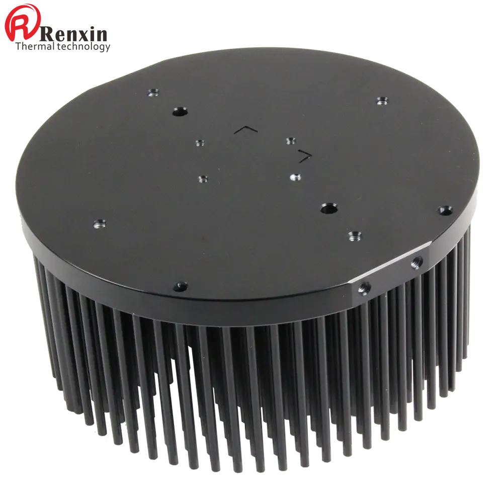 90W/120W Led Licht Heatsink Geanodiseerd Aluminium Ronde Koellichaam Voor Kweeklicht