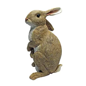 resin animals garden rabbit ornament statue