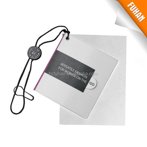 여성용 티셔츠 교수형 태그 가방과 신발에 대한 흑백의 멋진 인쇄 로고 - Product Image 4