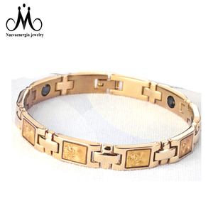 Men Luxury Black Gold <strong>Magnetic</strong> Blood Pressure <strong>Therapy</strong> <strong>Bracelet</strong> - Product Image 5