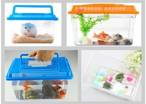 Tanque de peixes de plástico para tartaruga, tanque de peixe <span class=keywords><strong>betta</strong></span> ao vivo - Product Image 6