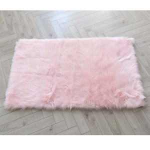 <span class=keywords><strong>Tapis</strong></span> synthétique en Polyester et acrylique, moquette en peau de mouton, imitation de fourrure pour sol de chambre à coucher, super doux - Product Image 4