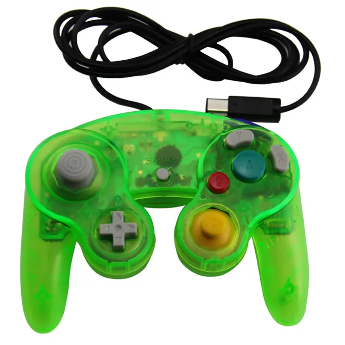 Controle com fio para console ngc, joystick para jogos nintendo gameqube