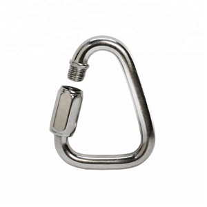 Acero inoxidable cuadrado <span class=keywords><strong>pequeño</strong></span> enlace rápido mosquetón - Product Image 3