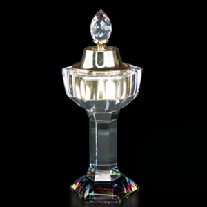 Nuevo diseño quemador de incienso de cristal con pequeño Diamante de cristal - Product Image 6