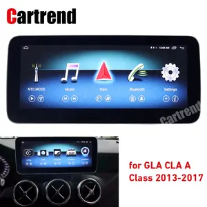 Radio multimedia con GPS para coche, radio con reproductor, pantalla táctil CLA w117, antirreflejos GLA X156, pantalla táctil A w176, navegador de esquina redonda, ESTÉREO