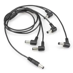 Dc 5.5X2.1Mm Verlengstroomkabel 5 Weg Elektrische Gitaar Effect Pedaal Voedingskabel