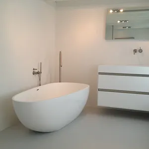 Superficie solida Cina vasca da bagno fornitore, vasca da bagno grossista, pietra resina vasca da bagno produttore BS-8608