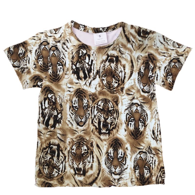 Новейшая футболка для маленьких мальчиков с милым рисунком животных