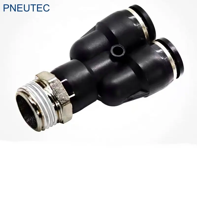 Metric 4mm 6mm PX Series Y Type PVC Quick Connect plastic hose Pneumatic tube Fitting