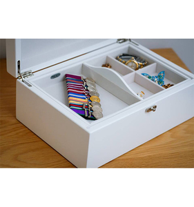 <span class=keywords><strong>2018</strong></span> OEDM สีขาวงานฝีมือไม้สนกล่องของขวัญที่มีฝาปิด - Product Image 6