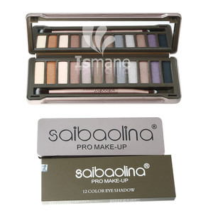 Alta calidad 12 colores paleta de sombra de ojos con <span class=keywords><strong>el</strong></span> cepillo de etiqueta privada - Product Image 6