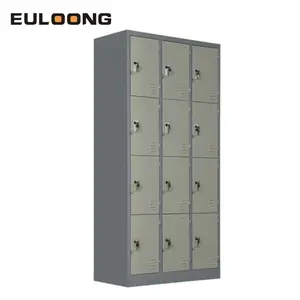 Xám Phòng Tập Thể Dục 12 Cửa Thép Locker Tủ Để Bán Philippines