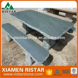 Granite garden stone table suit with benches