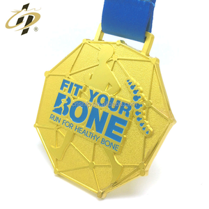 Shuanghua promoción personalizada mate oro <span class=keywords><strong>zapatillas</strong></span> finisher medallas - Product Image 2