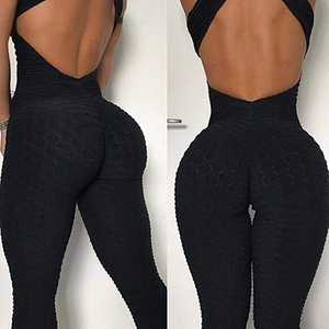 Tuta da Yoga Modellante per Donna Senza Maniche con Schiena Scoperta e Fascia Sportiva - Product Image 3
