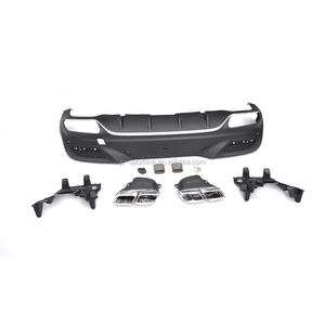 De plástico de GLE350 difusor trasero para Mercedes s Ben z sobre las clase GLE350 GLE400 GLE63 AMG 2016-2017 con escape - Product Image 1