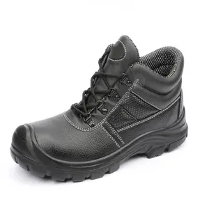 Zapatos De Sécurité En Cuir Véritable Anti-fracassant Industriel antidérapant Bottes De Travail Chaussures De Sécurité Pour Hommes Avec Acier d'orteil