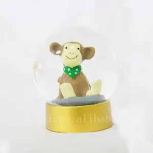 Monkey Resin Snow Globe Anime and Music Themed Water Globe Unique Wedding Souvenir from Factory