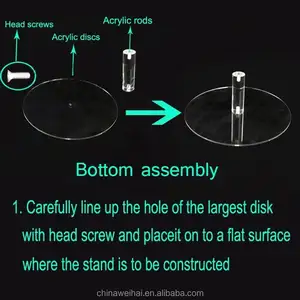 Clear Acrylic Dessert Display Stand