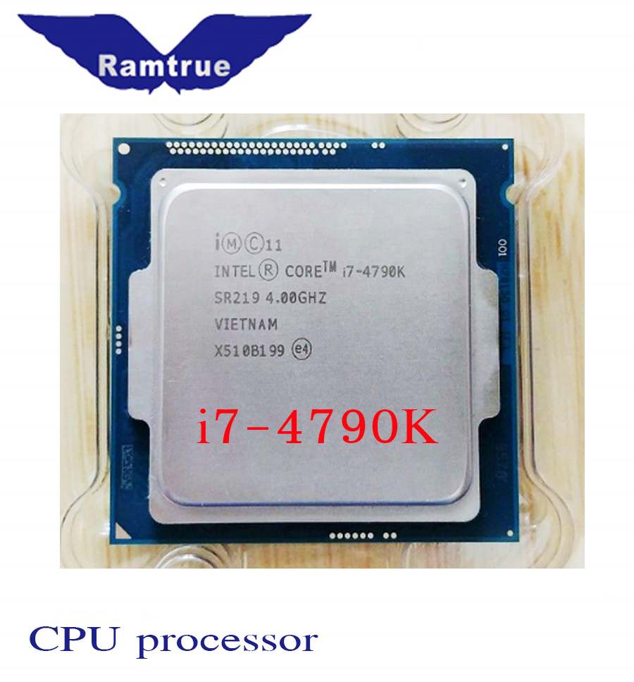 Los procesadores Intel i7 4790K cpu Quad Core 4,0 GHz LGA 1150 TDP 88W 8MB trabajando 100%