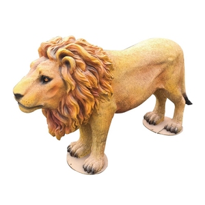 Statue Decorative da Giardino in Fibra di Vetro di Animali: Leone, Cane, Cavallo, Mucca, Manichini di Cavalli in Vendita - Product Image 1