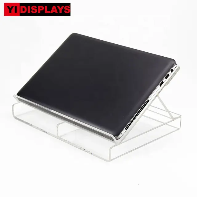 Clear acrylic laptop display acrylic adjust laptop holder stand