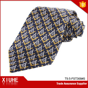 Corbata masónica para hombre de seda personalizada al por mayor, corbata tejida de seda de marca personalizada - Product Image 2