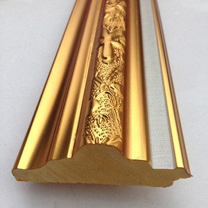 Khuôn Đúc Ps Khung Gương Polystyrene Trang Trí Công Phu Màu Vàng Kim Miễn Phí Từ Nhà Máy - Product Image 1