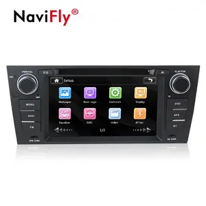 NaviFly 7 "Wince6.0 רכב נגן DVD עם GPS עבור עבור BMW 3 סדרת E90 E91 E92 E93 עם 1080 P וידאו BT Wifi SD GPS סטריאו רדיו