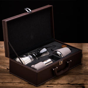 300ミリリットルハンドメイド自家製コーヒーポット、Pour Over Coffee/Tea Kettleコーヒーポット + 豆グラインダーセットギフトボックスセット - Product Image 5