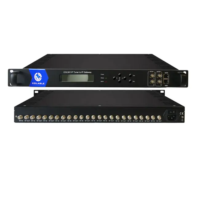 Новейший Продукт 4/8/12/16/20/24 DVB-S2 DVB T DVB C ATSC ISDB T RF в IP конвертер COL5011P