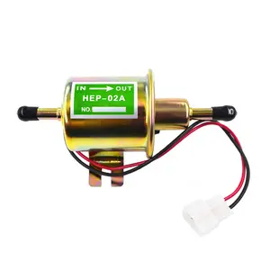 12v Hot Sale Motorcycle Engine Parts Fuel Pump Shut-off Gas Diesel Inline Petrol Pump HEP-02A