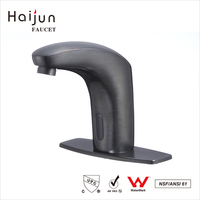 Robinet de lavabo automatique à capteur pour salle de bain, système de robinet de lavabo intelligent sans contact, robinet automatique moderne Haijun