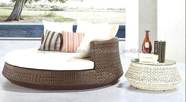 resina di vimini mobili da giardino divano letto usato|