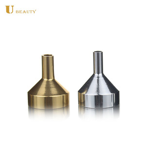 Mini funil de funil para derramar óleo essencial, funil de pequeno metal brilhante de ouro e perfume - Product Image 3