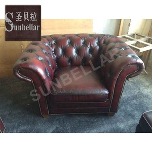 Mobili dell'hotel su misura divano in vera pelle Vintage fatto a mano e in vera pelle <span class=keywords><strong>poltrona</strong></span> soggiorno VIP camera in pelle marrone chiaro Tufted Roll <span class=keywords><strong>poltrona</strong></span> - Product Image 6