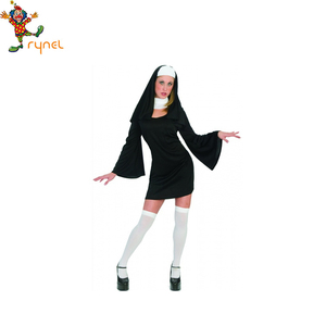 Al por mayor <span class=keywords><strong>de</strong></span> encargo negro monja Sexy Halloween del <span class=keywords><strong>traje</strong></span> <span class=keywords><strong>de</strong></span> Cosplay para <span class=keywords><strong>las</strong></span> mujeres - Product Image 2