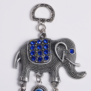 Colgante de Cristal Azul de Alta Calidad para Colgar en la Pared, de 6.7 Pulgadas de Largo, con Elefante para Protección - Product Image 4